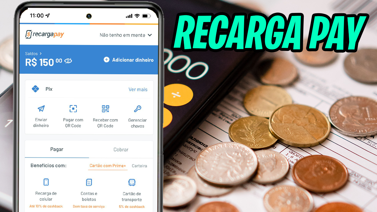 Recarga Pay-  aplicativo para pagar as contas , ganhar creditos e dinheiro